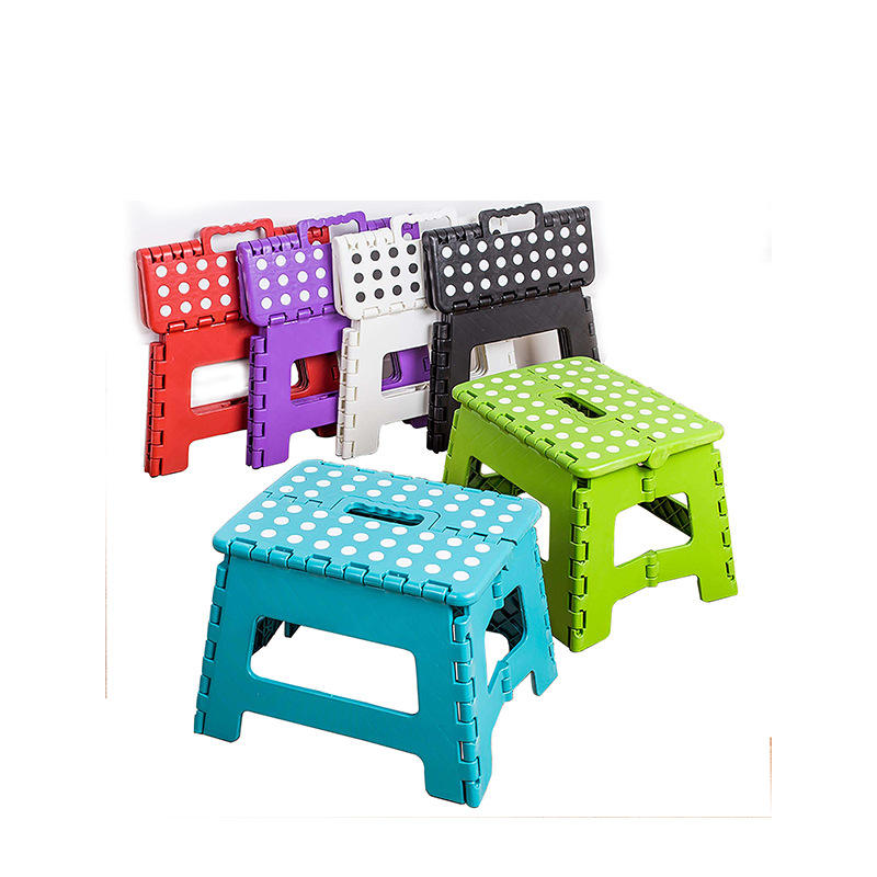 New Premium Quality Folding Stool Multipurpose Use Outdoor Stool Portable Folding Chair Lightweight Step Holding Stool for Camping, Train, Outdoor, Garden, Home, Plastic Flodable Stool for Kids and Adults Useful Tool Accessories.