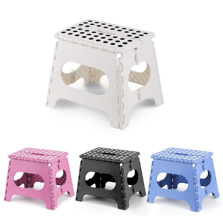New Premium Quality Folding Stool Multipurpose Use Outdoor Stool Portable Folding Chair Lightweight Step Holding Stool for Camping, Train, Outdoor, Garden, Home, Plastic Flodable Stool for Kids and Adults Useful Tool Accessories.
