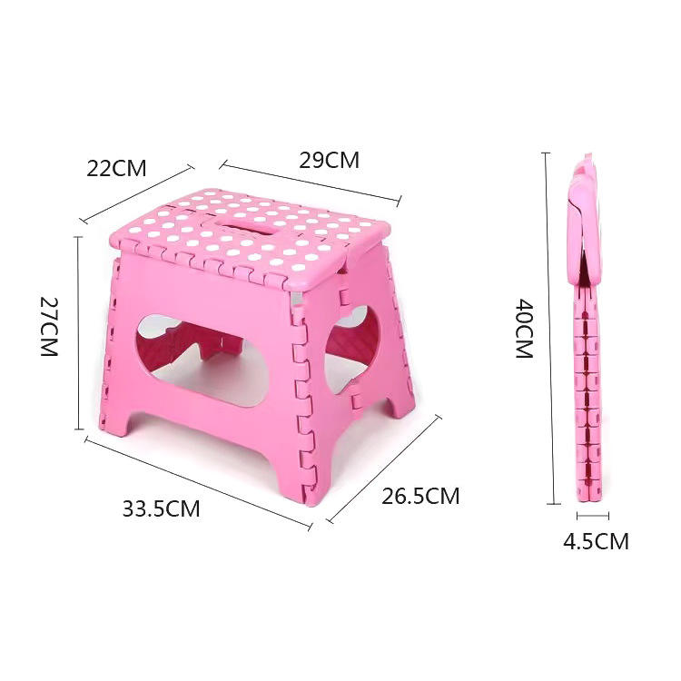 New Premium Quality Folding Stool Multipurpose Use Outdoor Stool Portable Folding Chair Lightweight Step Holding Stool for Camping, Train, Outdoor, Garden, Home, Plastic Flodable Stool for Kids and Adults Useful Tool Accessories.